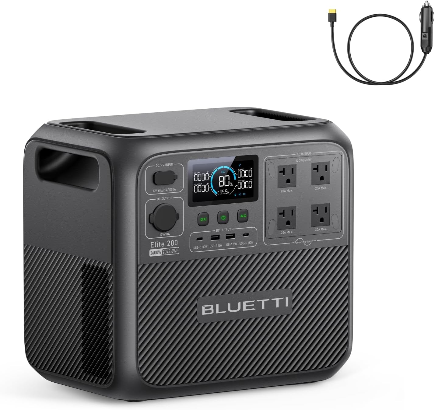 BLUETTI Elite 200 V2 Portable Power Station for Off-Grid Use