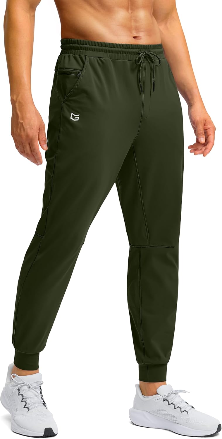 G Gradual Men's Fleece Lined Athletic Pants for Winter Warmth