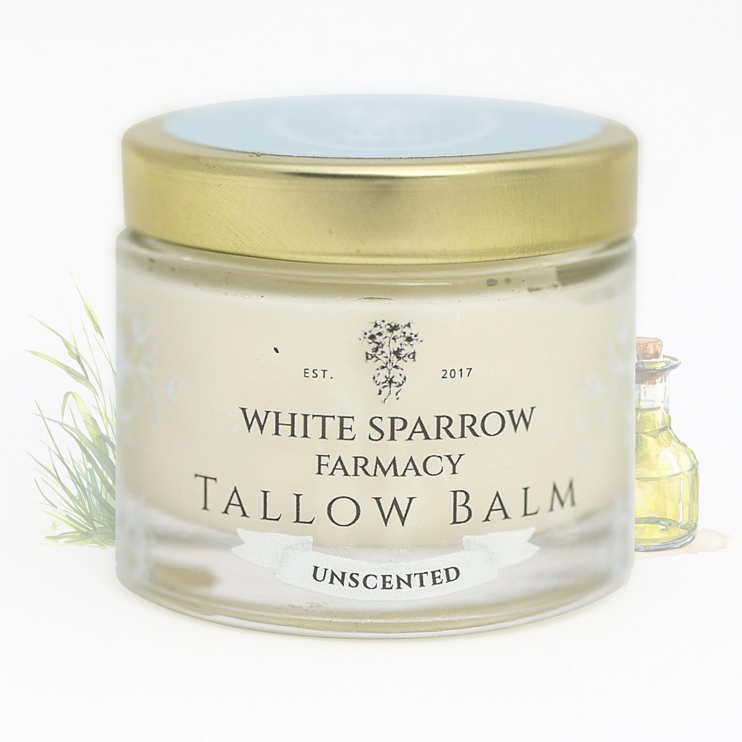 Organic Grass Fed Tallow Balm for Nourishing Skin Care
