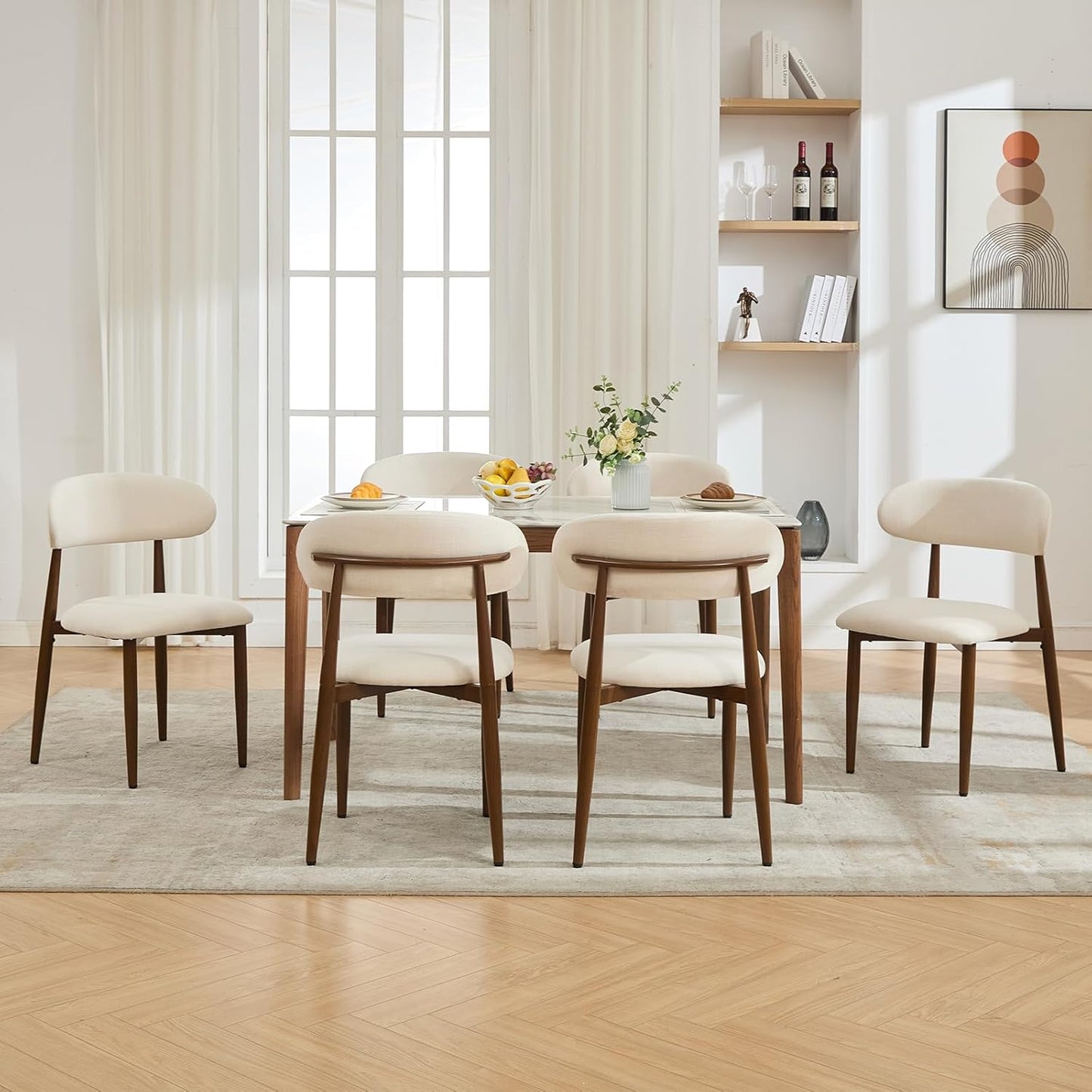 Modern Metal Dining Chairs Set of 8 for Stylish Dining Rooms