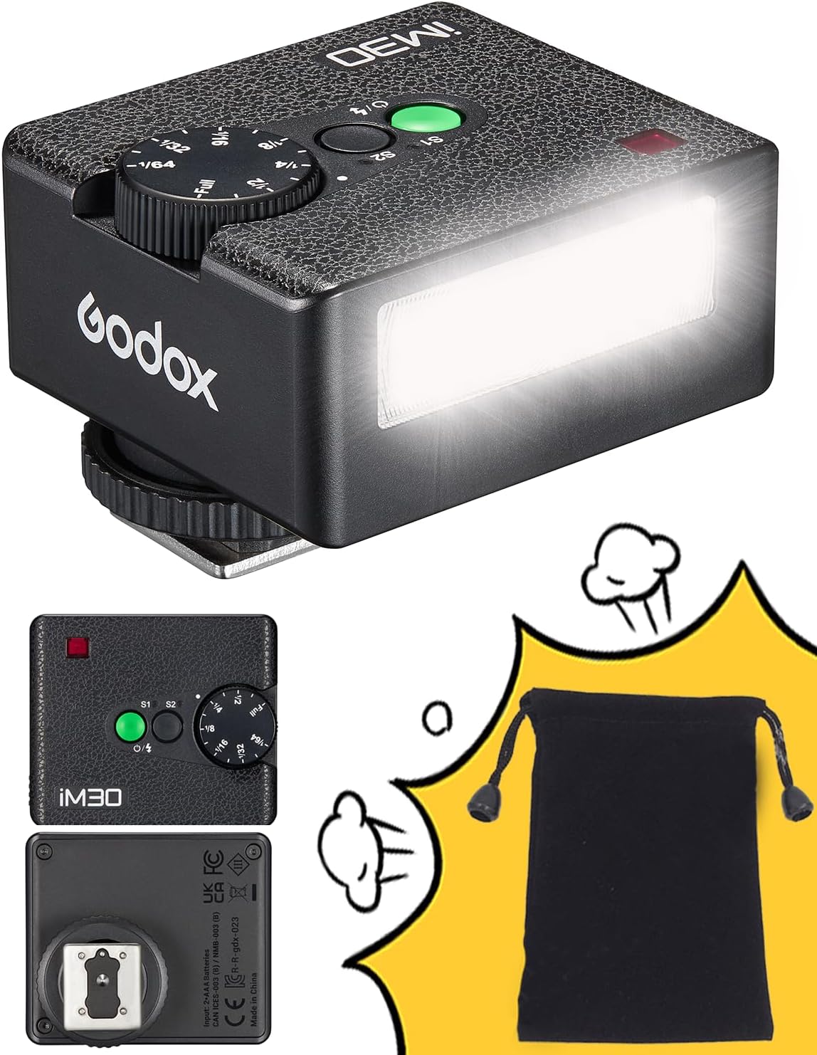 Godox iM30 Mini Flash - Powerful & Versatile Camera Flash