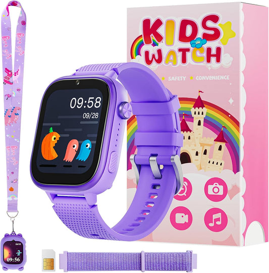 OKYUK 4G Smartwatch for Kids with Games and SOS Feature