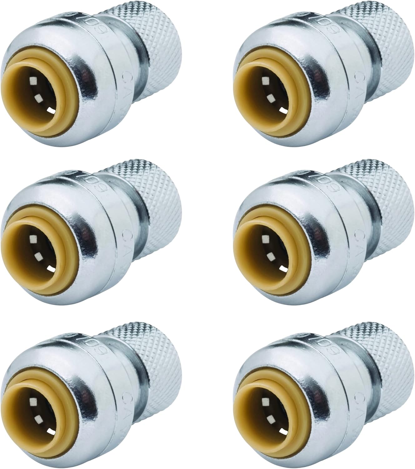 SharkBite 1/4 Inch x 3/8 Inch Compression Stop Valve Connector