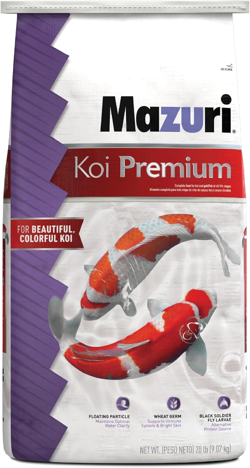 Mazuri Koi Premium Food Large 20 LB for Koi Over 12 in Long