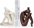 Decorative Bookends for Shelves - Meditation Girl Statue Bookends