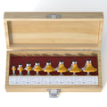 Roundover Router Bit Set 8-Piece 1/4ft Shank - Smooth Edge Rounding
