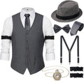 1920s Mens Costume Gatsby Outfit - Complete Accessories Set Men's