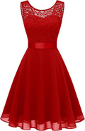 Women's Short Homecoming Dress Sleeveless A-Line Lace - Elegant Fit