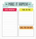 Aim High To Do List Notepad 5.75 in x 6.25 in - Motivational Daily
