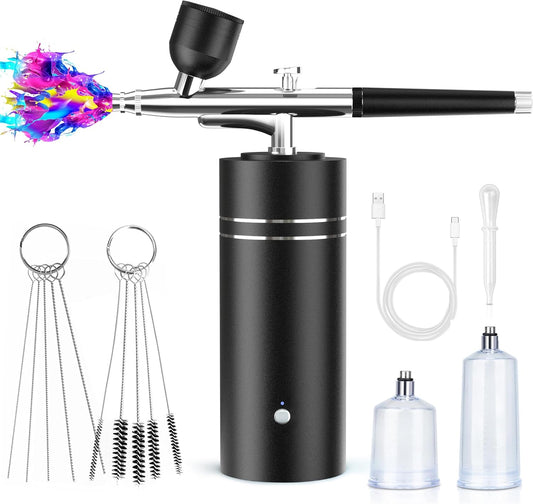 Portable Rechargeable Airbrush Kit for All Your Creative Needs