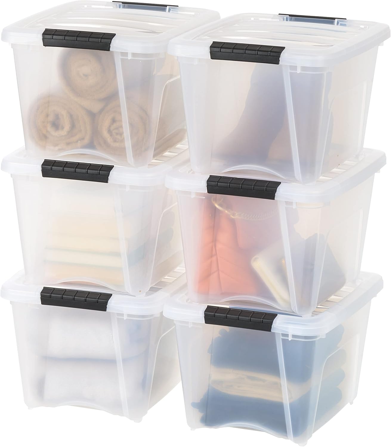 IRIS USA 19 QT Plastic Storage Box - Durable Organizing Solution