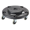 Round Trash Can Dolly - Heavy Duty 400 lb Capacity Wheel Roller