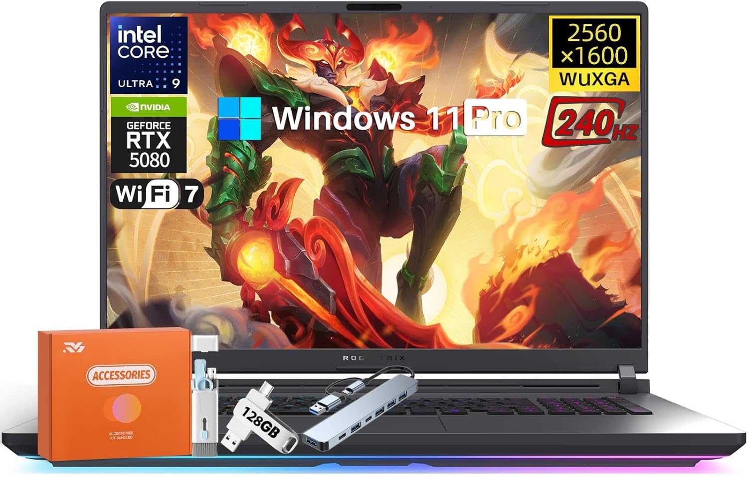 ASUS ROG Strix G18 Gaming Laptop with RTX 5080 and 64GB RAM