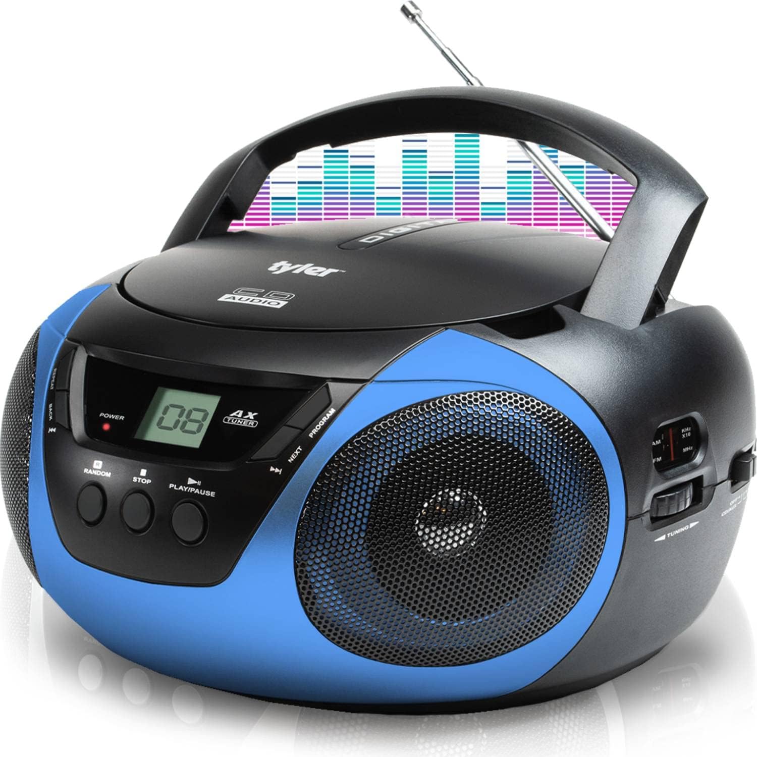 Tyler Portable Boombox CD Player with AM/FM Radio Combo