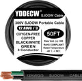 50ft 12/3 12 AWG Portable Power Cable - Heavy Duty SJOOW 300V