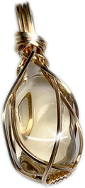 Moldavite, Citrine, or Herkimer Diamond Necklace Pendant - Intentional