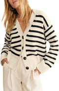 Saodimallsu Womens Striped Cardigan Sweaters for Stylish Looks