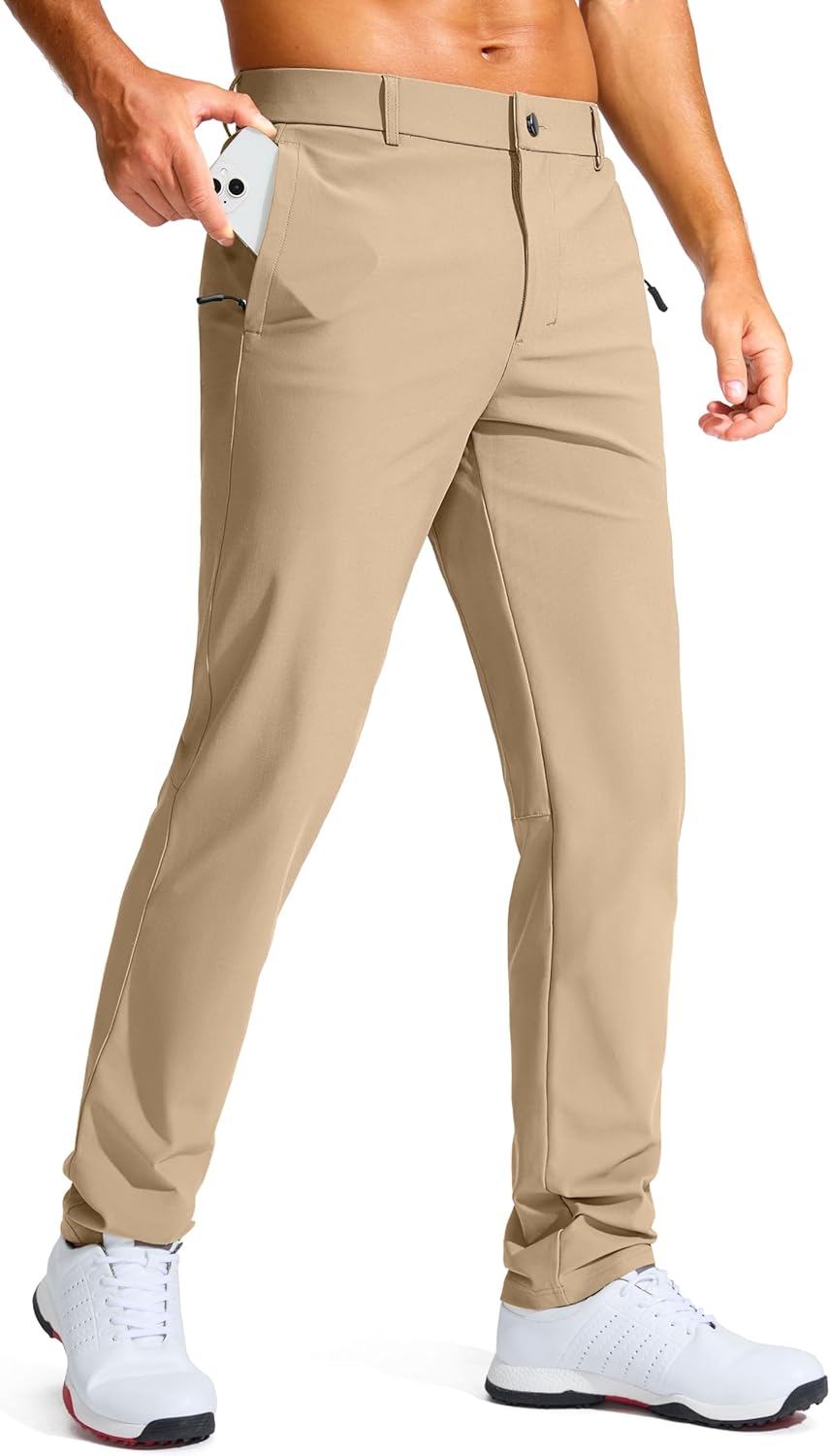 Men's Golf Pants Slim Fit Stretch Lightweight Dress Pants