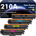 210A Toner Cartridges 4 Pack Compatible for HP 210A 210X - High Yield