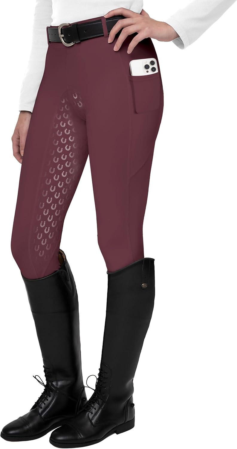 FitsT4 Sports Women's Full Seat Riding Tights for Equestrians