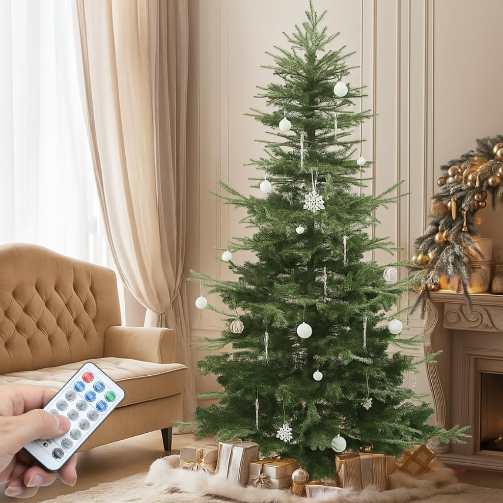 YITAHOME Pre-Lit Aspen Fir Christmas Tree 7.5ft with Remote