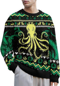 Funny Ugly Christmas Sweater for Men - Soft Stretchy Holiday Pullover