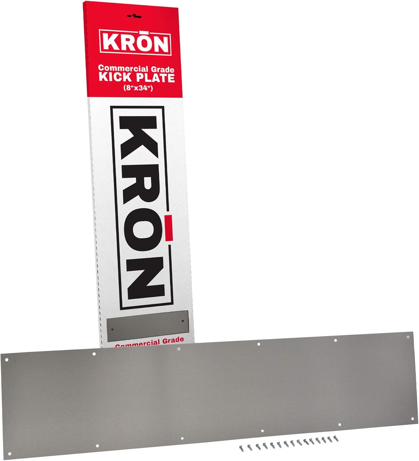 Satin Nickel Kick Plate - Durable Protection for Your Doors