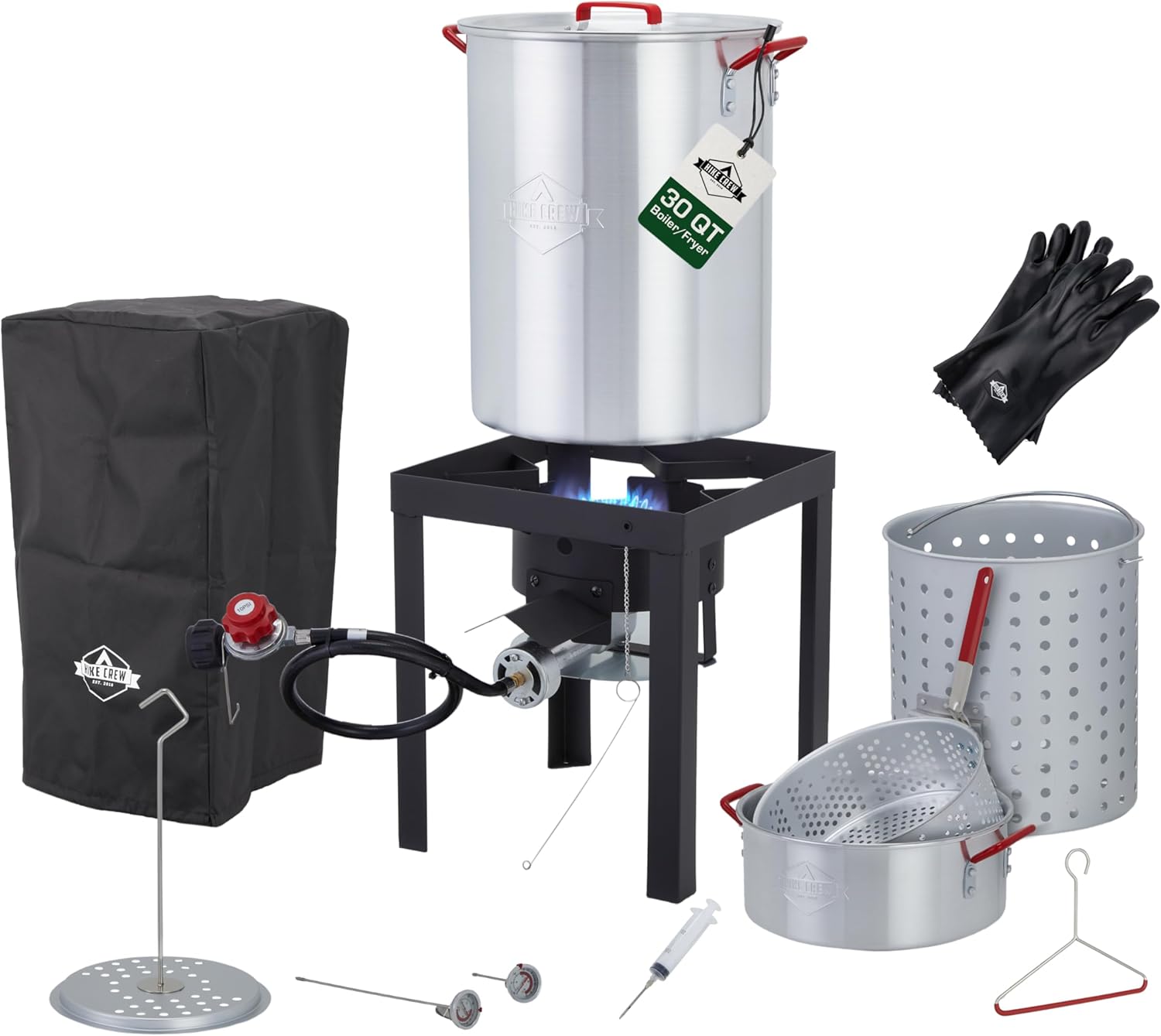 Hike Crew Outdoor Turkey Fryer Kit for Steaming and Boiling