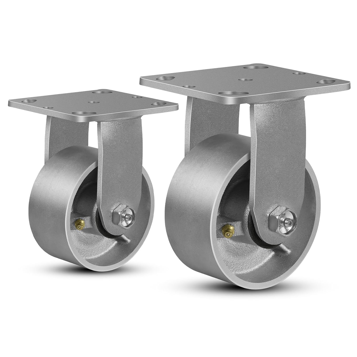 4inx2in Industrial Casters for Heavy Duty Use - 1600 Lb Capacity