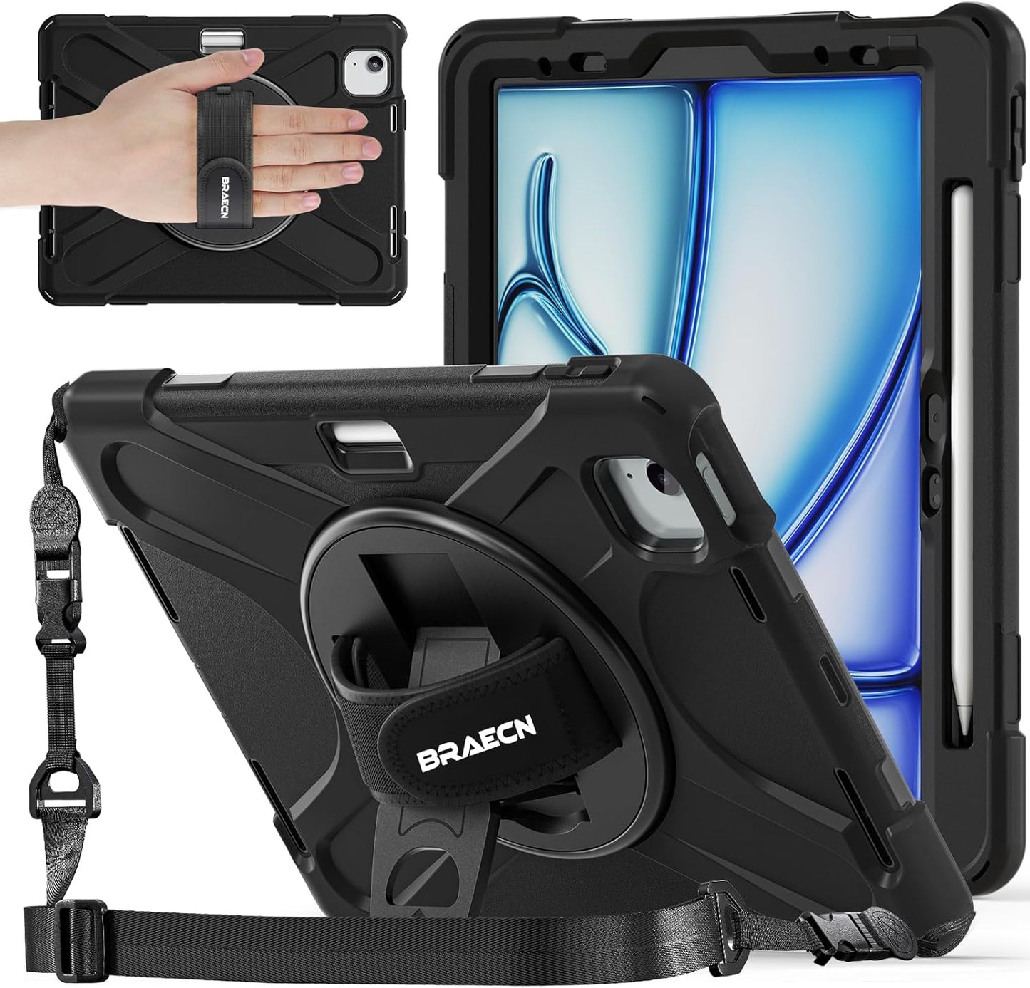 Shockproof Protective Case for iPad Air 11 inch with Stand