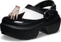 Crocs Womens Wednesday Addams Stomp Clog - Chunky Waterproof Comfort