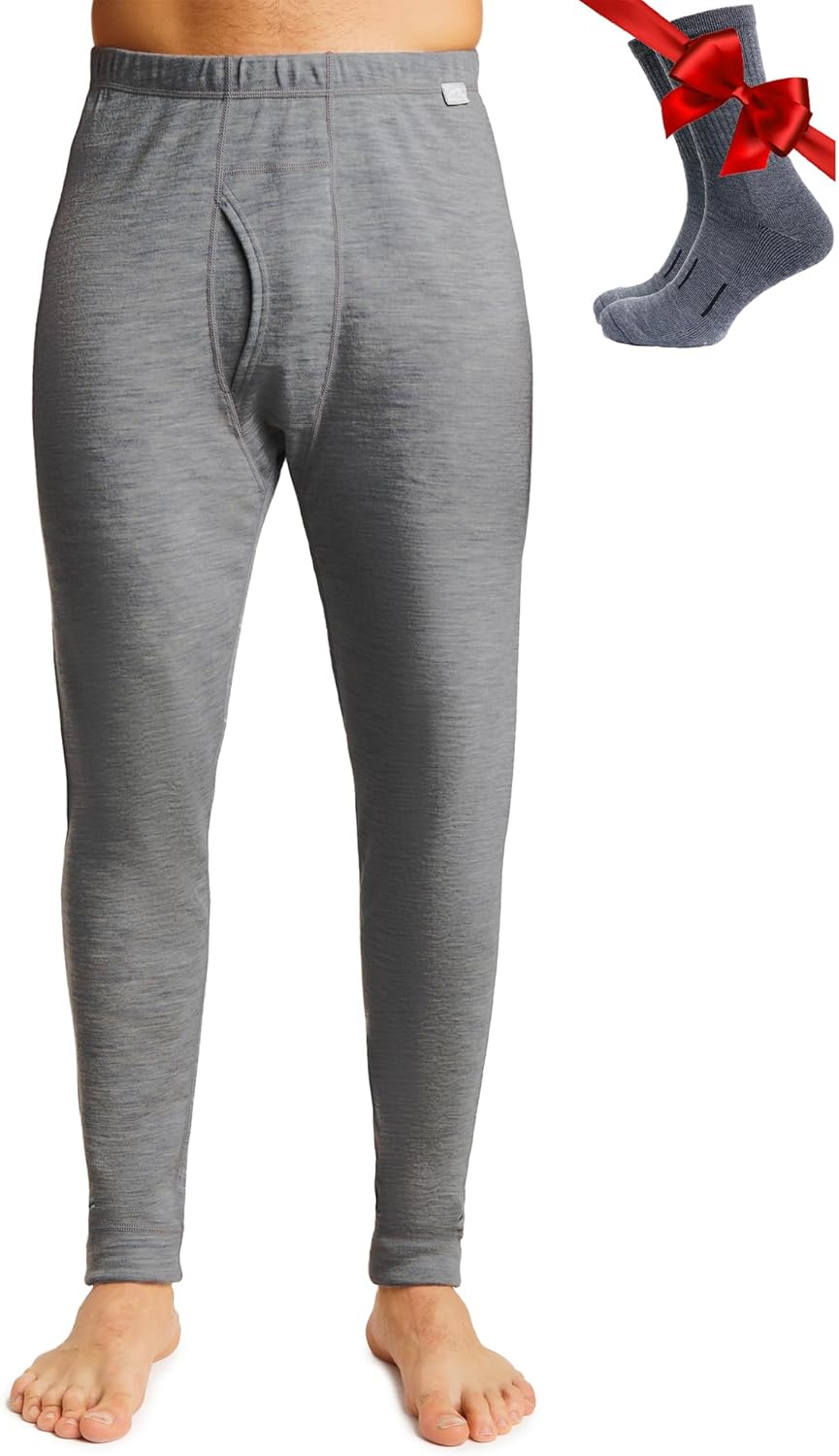 Merino Wool Base Layer Mens Bottom Pants for Ultimate Comfort