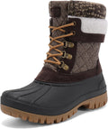 STQ Women's Duck Boots Waterproof Winter Snow Boot - Warm, Non-Slip