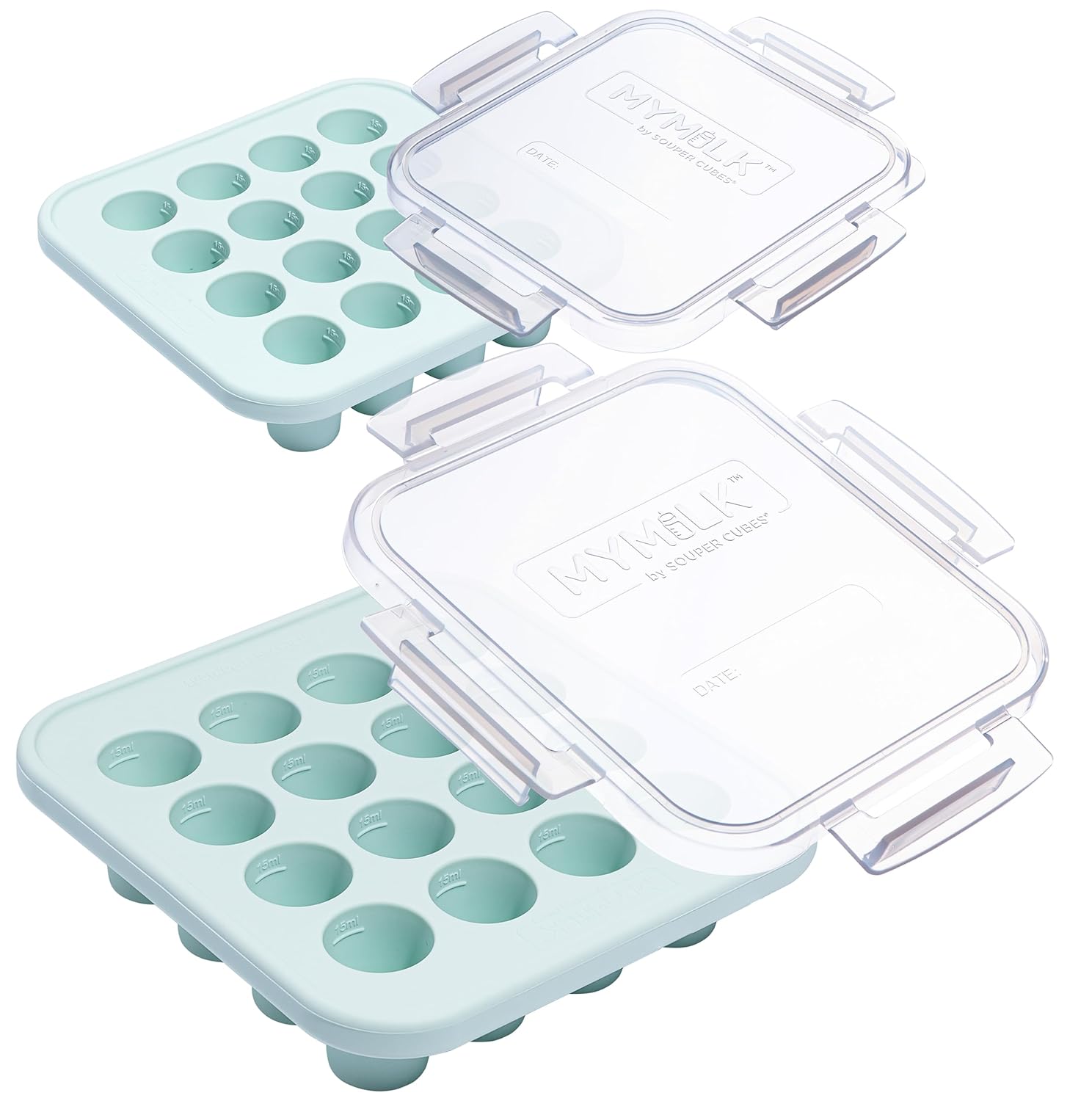 Souper Cubes MyMilk Silicone Breast Milk Freezer Trays - Mint