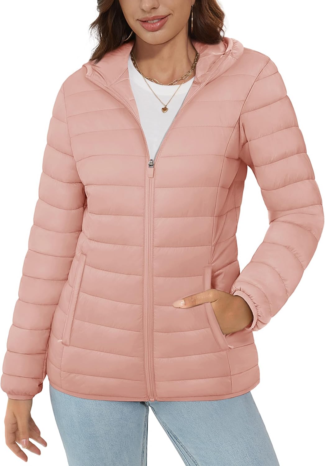 Lightweight Quilted Puffer Jacket for Women - Warm & Stylish