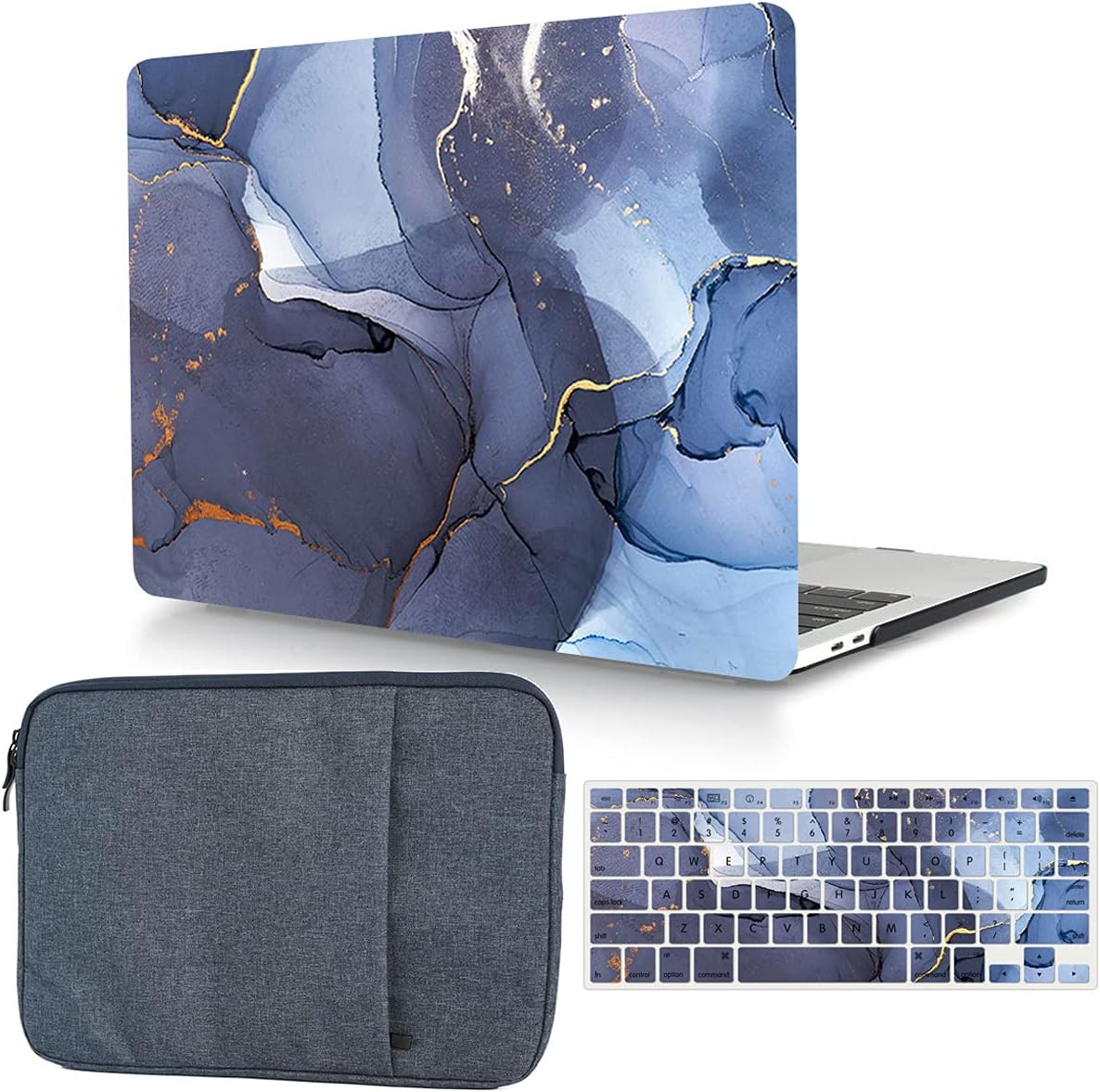 MacBook Pro 14 Inch Case with Sleeve & Keyboard Cover for M1