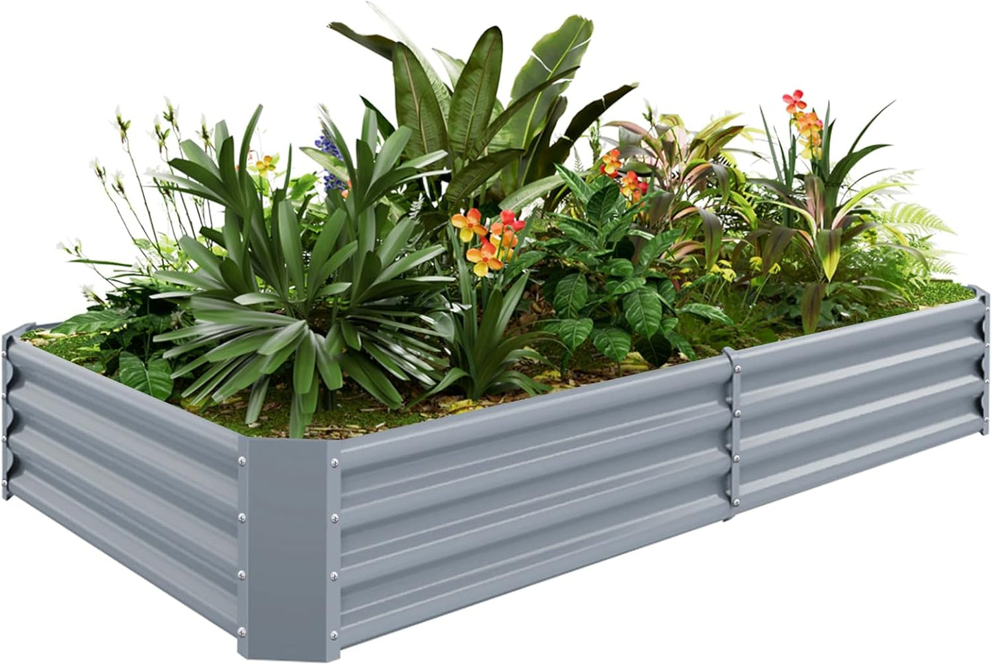 Galvanized Raised Garden Bed Kit for Vegetables - 631ft Long