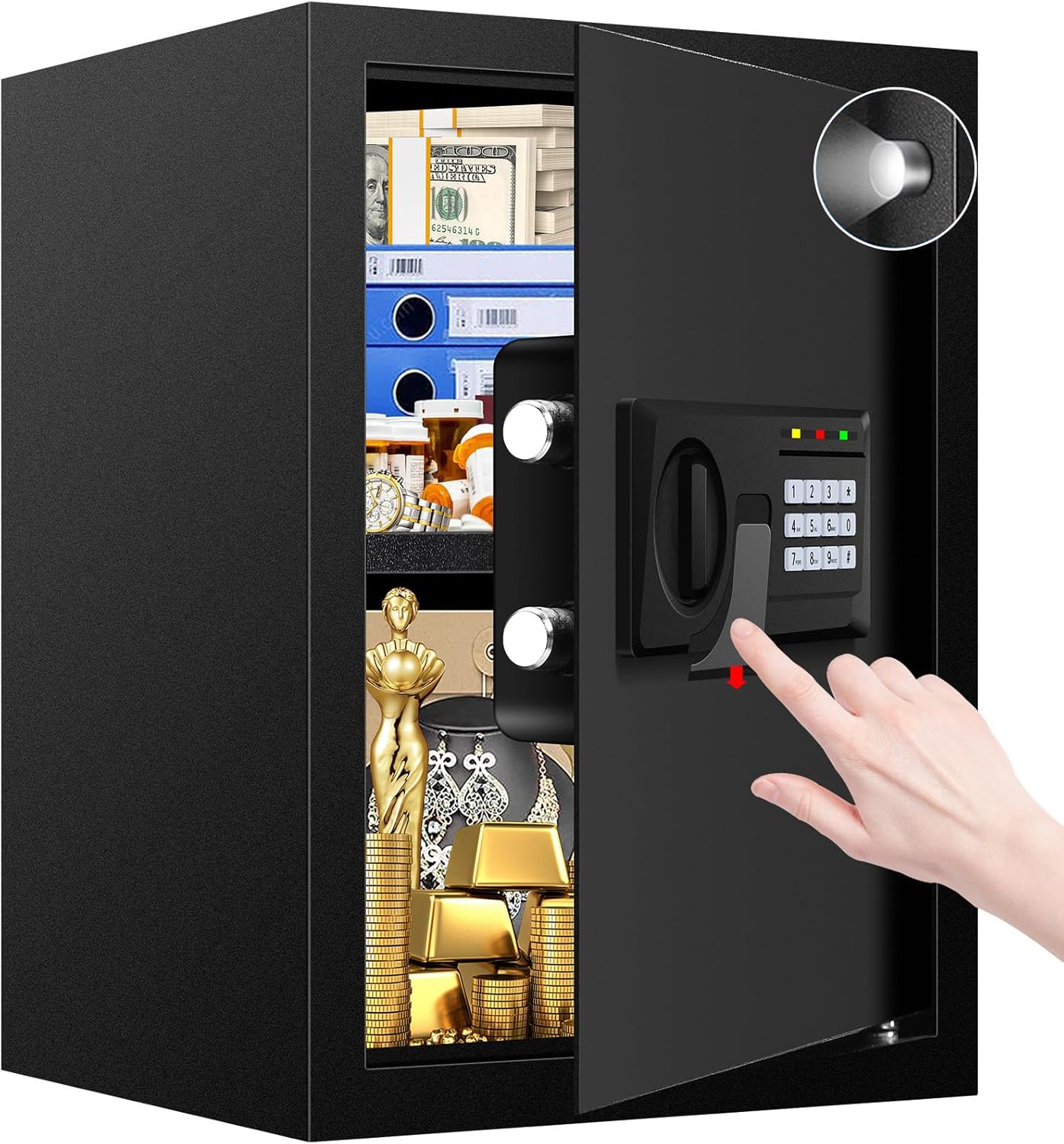 3.2 Cuft Large Fire Proof Safe for Home Documents and Valuables
