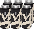 Can Sleeve for 12oz Slim Cans 6 Pack - Insulated Cow Print