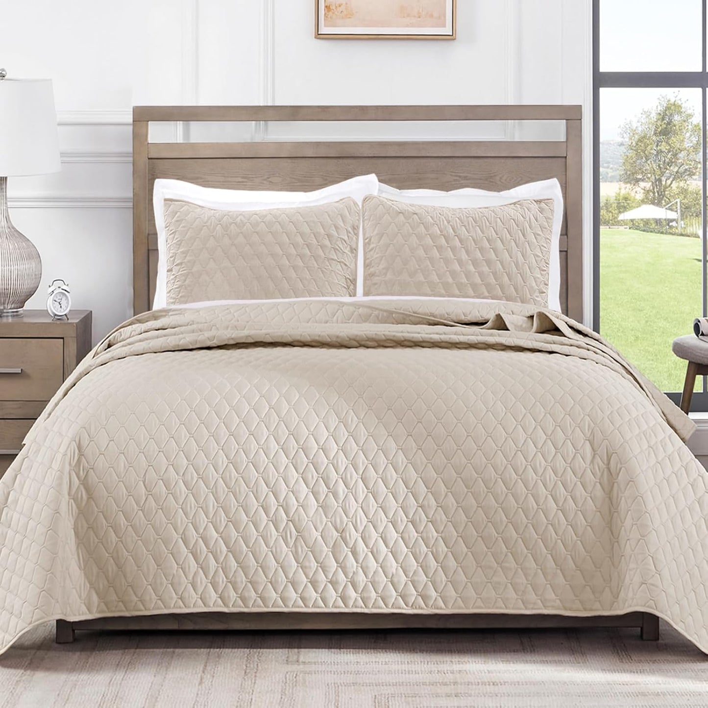 Reversible Full Queen Quilt Set for All Seasons - Soft & Stylish