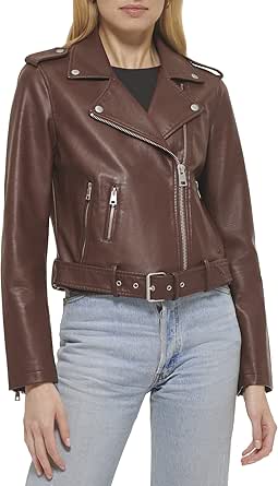 Levi's Women's Faux Leather Belted Motorcycle Jacket Review