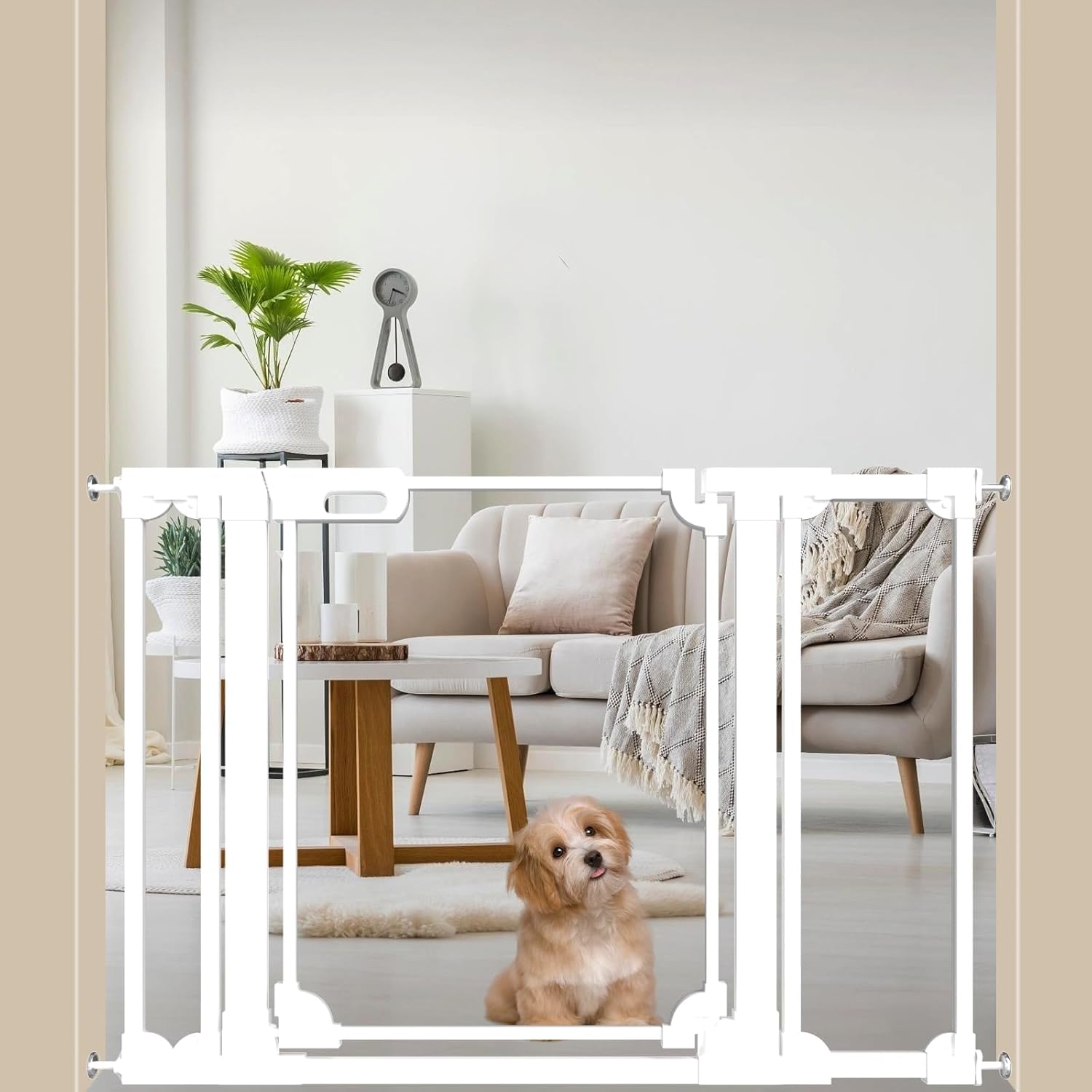 WAOWAO Clear Baby Gate for Stairs - Modern Acrylic Design