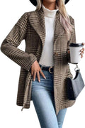 utcoco Womens 2025 Business Casual Blazer - Warm, Soft Plaid Fit