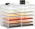 Marbrasse 7 Tier Desktop Literature Organizer - Large Mesh File Sorter