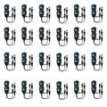 Passive Video Balun Connectors 24 Pairs - BNC to RJ45 with Power