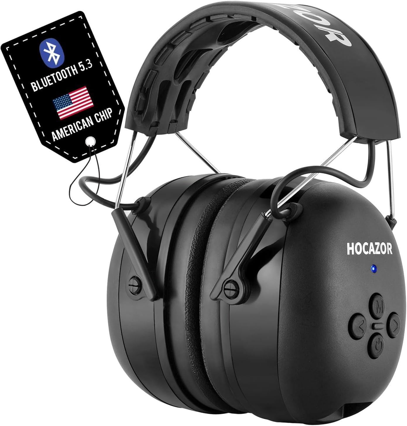 Upgrade Bluetooth 5.3 Hearing Protection Earmuffs with NRR 25dB