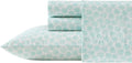 Toile Delight Green Cotton Percale Queen Sheets - Lightweight Comfort