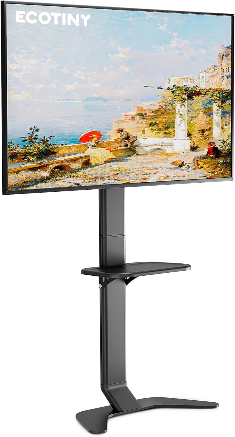 Ultra Slim TV Floor Stand for 37-86 Inch TVs with Shelf