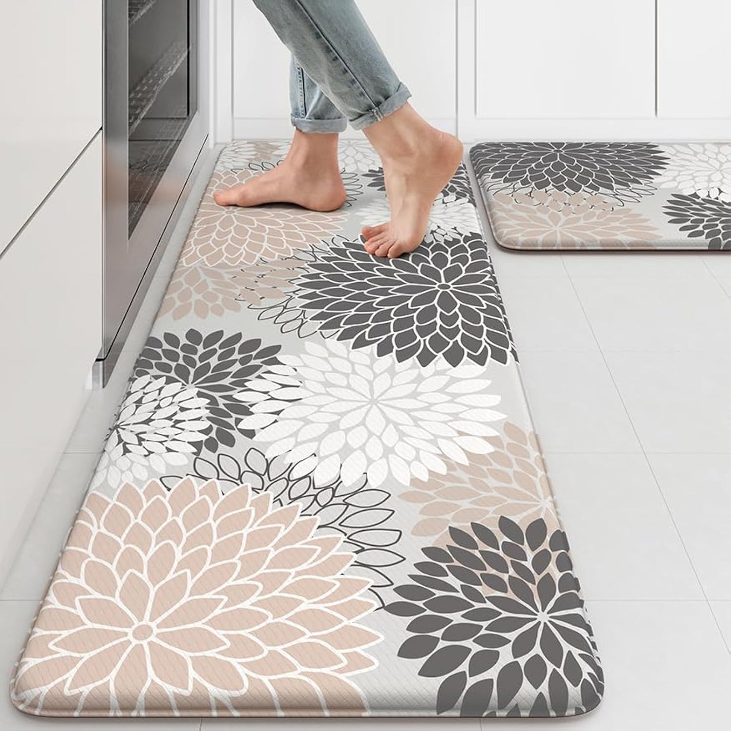 Cushioned Anti Fatigue Kitchen Mats Set for Comfort and Safety