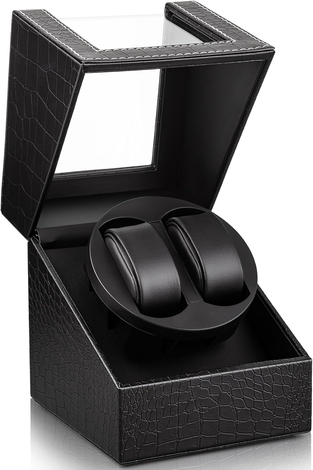 Quiet Dual Watch Winder - Vegan Leather